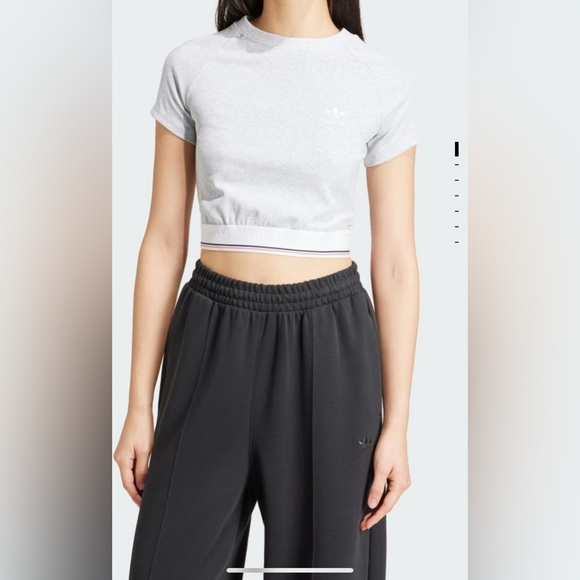 Adidas Women’s Originals Tape Waistband Tee - Picture 3 of 6